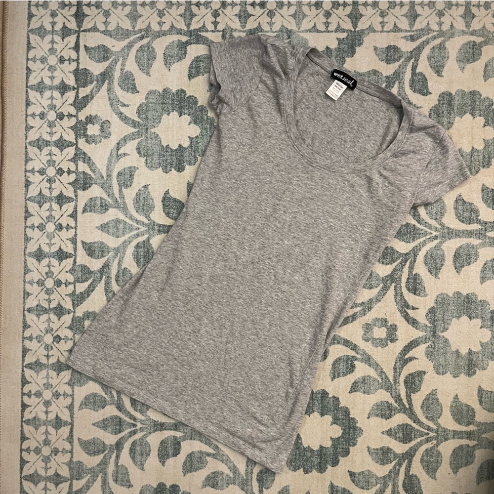 wetseal • Heather Grey, Shrunken Tee (Size M) Y2K
